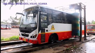 MSRTC ORDINARY NON AC SEATER BUS GETTING WASHED