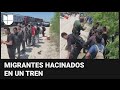 Hacinados en un vagón: encuentran a más de 100 migrantes en un tren que viajaba por Texas