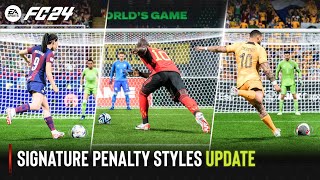 EA SPORTS FC 24 | All Signature Penalty Styles Update