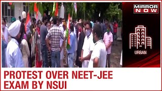 Chandigarh: NSUI protests over NEET-JEE entrance exam; nationwide protest by Congress