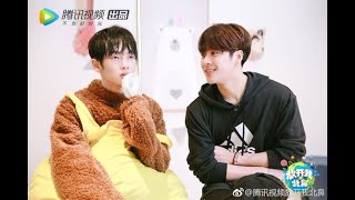 Zhennan's moments: with lovely bros in Let Go of My Baby s3 #Jackson #Jingyu #Xuedong