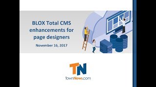 BLOX Total CMS enhancements for page designers