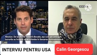 Calin Georgescu interviu pentru presa din USA