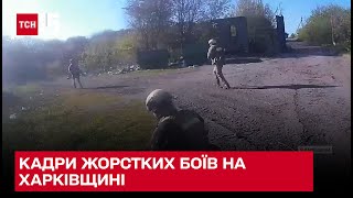 Видео жесткого боя: отряд пограничников несут потери, но выбивает рашистов из села на Харьковщине