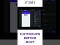 FLUTTERFLOW - BOTTOM SHEET #flutter #flutterflow #videotutorial #shorts