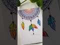 draw an easy mandala with me ˚˖𓍢ִ໋💘✧˚⋆.🦋༘⋆ mandala shorts dreamcatcher art aesthetic colors