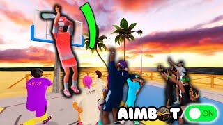 I Played With AIMBOT In Gym Class VR! (VR Basketball)