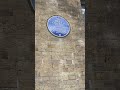 Sir Nigel Gresley’s Blue Plaque at Platform 8 at London Kings Cross Station