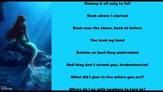 Halle Bailey ~ Part of your world (Reprise II) lyrics (From “The Little Mermaid”)
