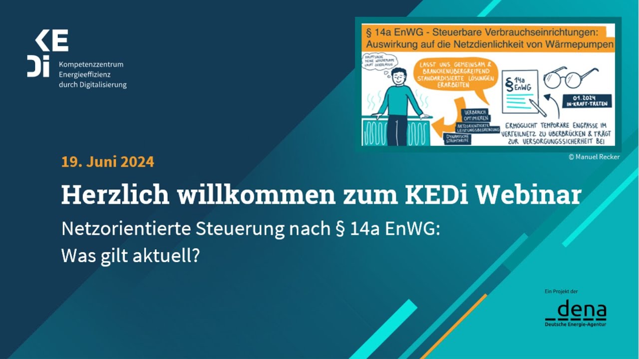 KEDi Webinar | Netzorientierte Steuerung Nach § 14a EnWG | 19. Juni ...