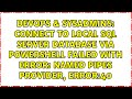 Connect to local SQL Server database via PowerShell failed with error: Named Pipes Provider,...