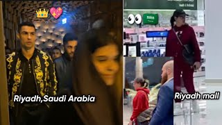 Cristiano Ronaldo & Georgina at Riyadh Street 💖👑| Alnassr 🔥| Saudi Arabia 🤴| #cr7 #alnassr #riyadh