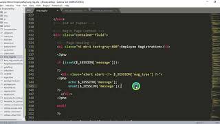 CRUD Part 7 - How to create alert using sessions and bootstrap