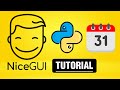 Date Input Element - Python NiceGUI Tutorial 16