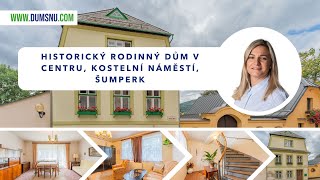 Historický rodinný dům v centru, Kostelní náměstí, Šumperk - DUMSNU.COM