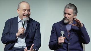Ethan Hawke and Paul Giamatti Discuss THE HOLDOVERS