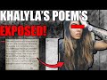 YouTuber exposes Khalyla's poems! | A look into Khalyla Kuhn's Mind...