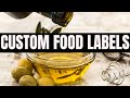 Custom Food Labels [ Creating a Customized Food products Labels ] Step by Step Guide