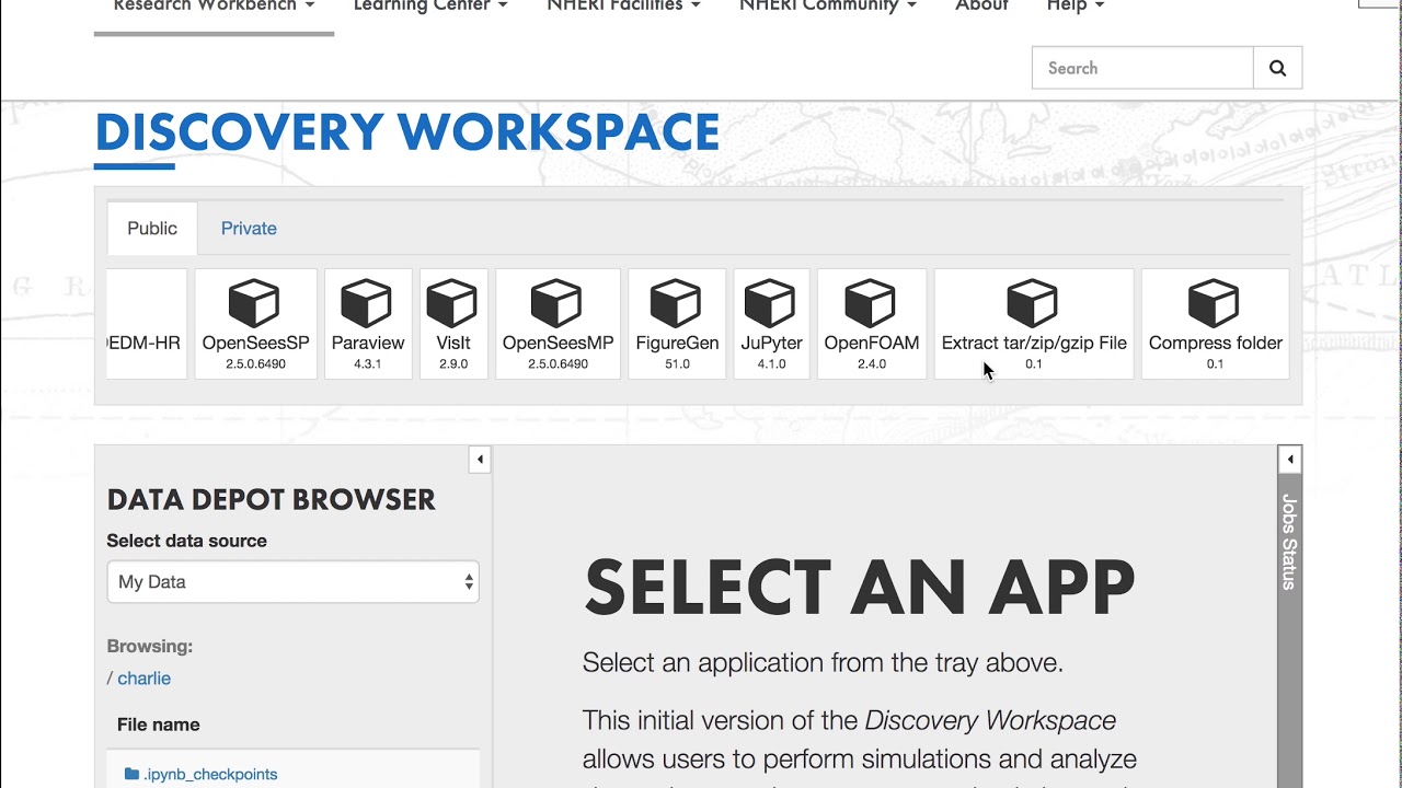 Designsafe Quickstart Workspace Youtube
