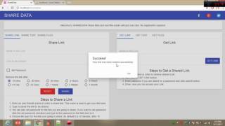 Share Data Anywhere - PHP website Project using Angular Material, PHP & MySql