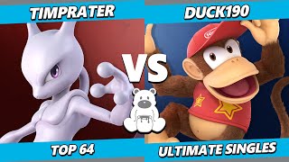 Honeypot 6 - TimPrater (Mewtwo) Vs. duck190 (Diddy Kong) Smash Ultimate - SSBU