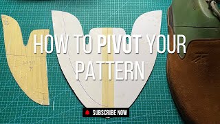 DIY Pivoting a shoe pattern tutorial - Mules edition