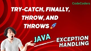 Try-Catch, Finally, Throw, and Throws 🚀Java Exception Handling | മലയാളം