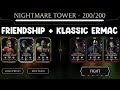 Nightmare Fatal Tower Final Boss Match 200 With Weak Account + Diamond/Epic Reward. MK Mobile.