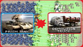 Prism Tanks vs Demolition Trucks - Red Alert 2