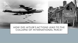 IGCSE History - Collapse of International peace