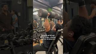 50kg db overhead press #short#shorts#motivation#workout#fitness#powerlifting#weightlifting#viral