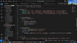Python Programming - Module 5 Assignment (CODE)- Agency Manager - Spring 2024 Term 2