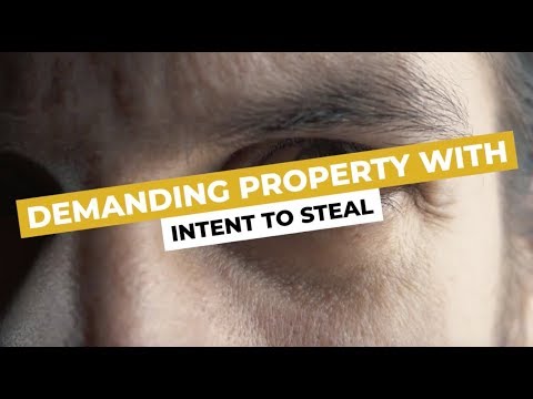 Is it intent to steal a crime?