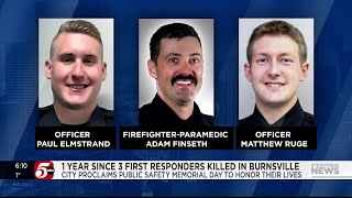 Burnsville 1 year later: Public Safety Memorial Day proclaimed to honor fallen first responders