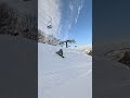 リーゼンコースで朝イチカービング🤤 湯殿山スキー場 snowboarding snowboard r天国 freeski surfing