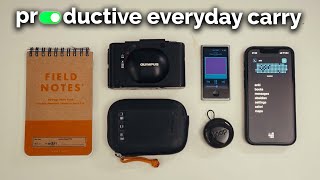 my productive everyday carry (to reduce screentime)