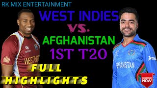 Full Highlights Of Afghanistan Vs. West Indies 1st T20 Cricket Match || West Indies Vs. Afghanistan
