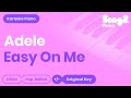 Easy On Me Karaoke | Adele (Piano Karaoke)