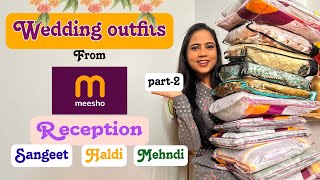 12 Stunning Wedding Outfits from Meesho Under ₹1700 | Affordable Ethnic Wear Part-2