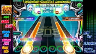 [ナナリズム] 【 ミリオンゴッド-神々の凱旋- 】Aquarius 4V8 HARD譜面 [Lv.15] [HSx6.5]