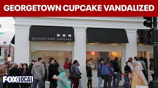 Georgetown Cupcake window damaged after beer keg thrown inside