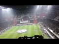 początek meczu na san siro. forza milan