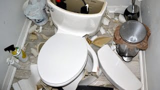 Bathroom blast: Lightning strike explodes toilet