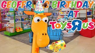 Visiting Toys R Us For Geoffrey The Giraffe's Birthday! Macy's Toys R Us Store Tour \u0026 Haul