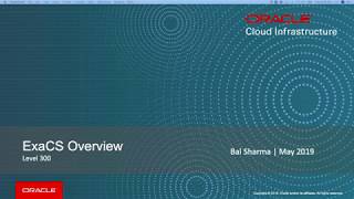 Exadata Cloud Service Overview
