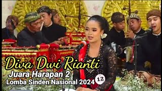 Diva Dwi Rianti, Juara Harapan 2 Lomba Sinden Muda Nasional 2024. Masih klas 2 SMA