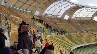 Bari - Palermo 0-3. Arrivo tifosi del Palermo nel settore ospiti