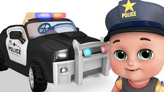POLICE CAR, Toys for kids - Police chase with police car, Truck -  Surprise Eggs  by jugnu kids