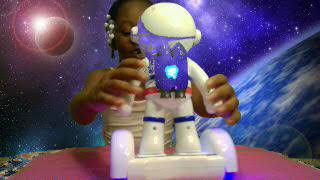 Vivitar Robo Light up Space Flyer Toy Review Music included batteries not included The Toogie Show