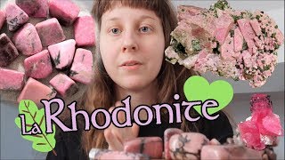 Mon ressenti avec la RHODONITE - Lithothérapie et minéralogie